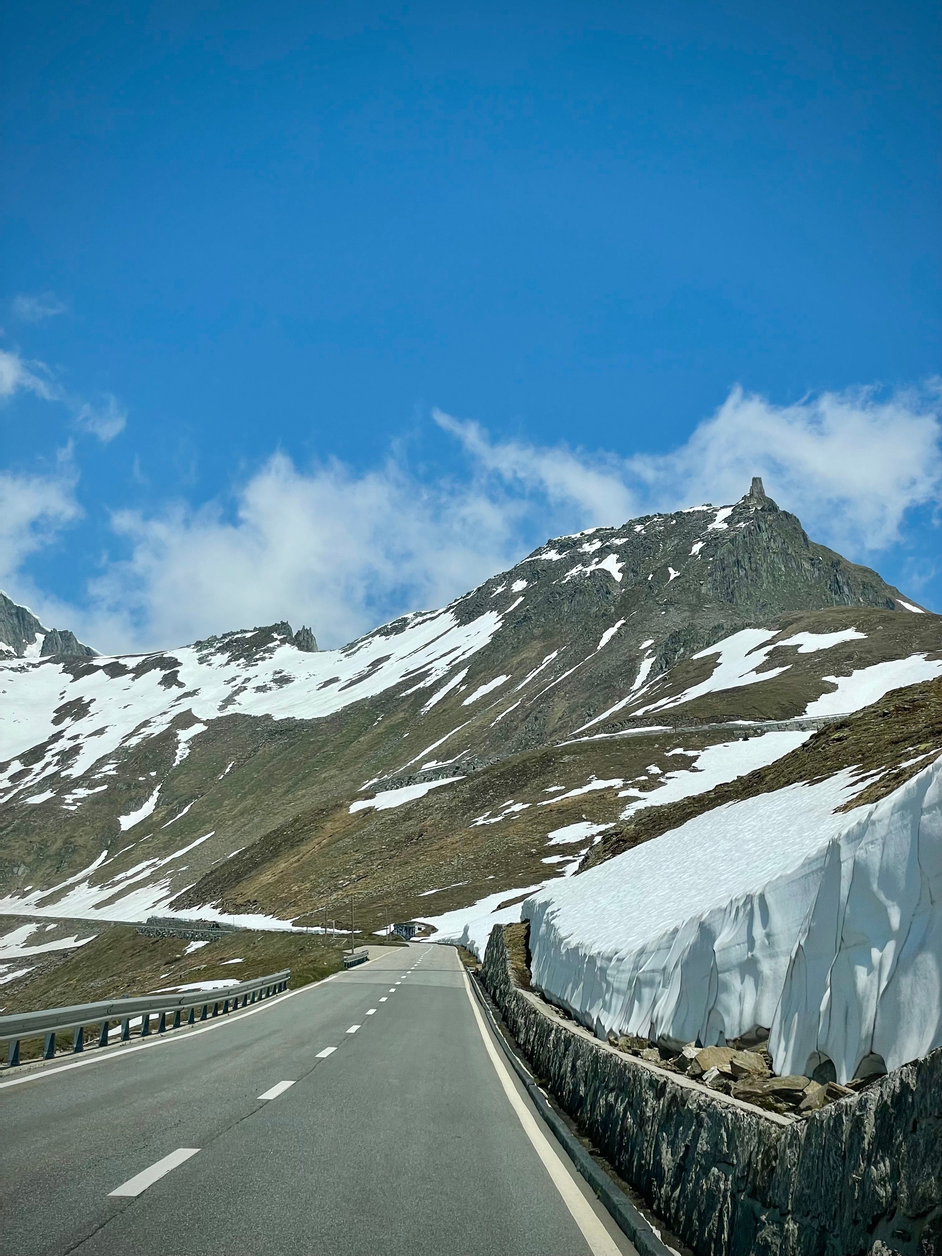 Scenic Mountain Road in Swiss Alps · Free Stock Photo