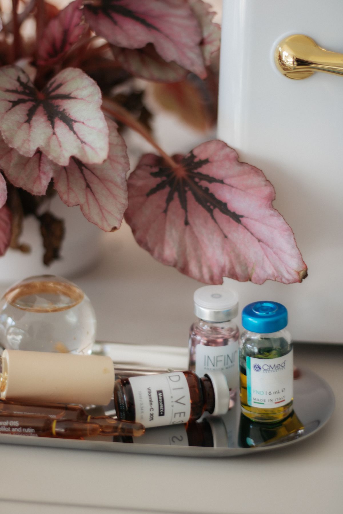 Minimal beauty care still life