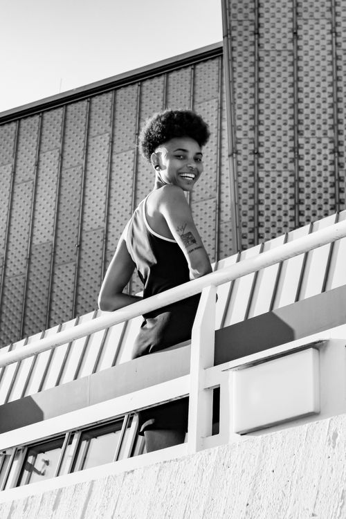 Black and White Urban Portrait in Berlin · Free Stock Photo
