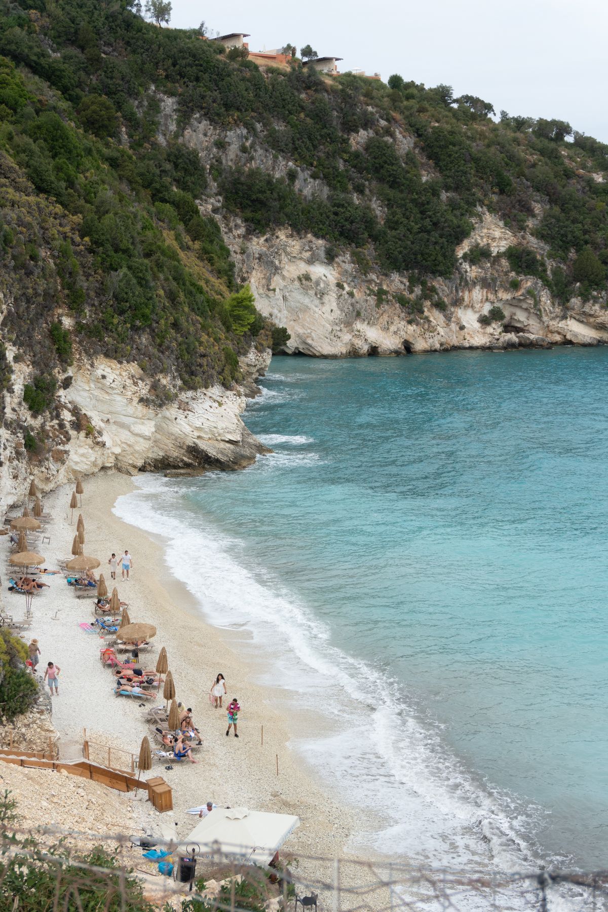 Clear water and beach in Zakynthos Greece