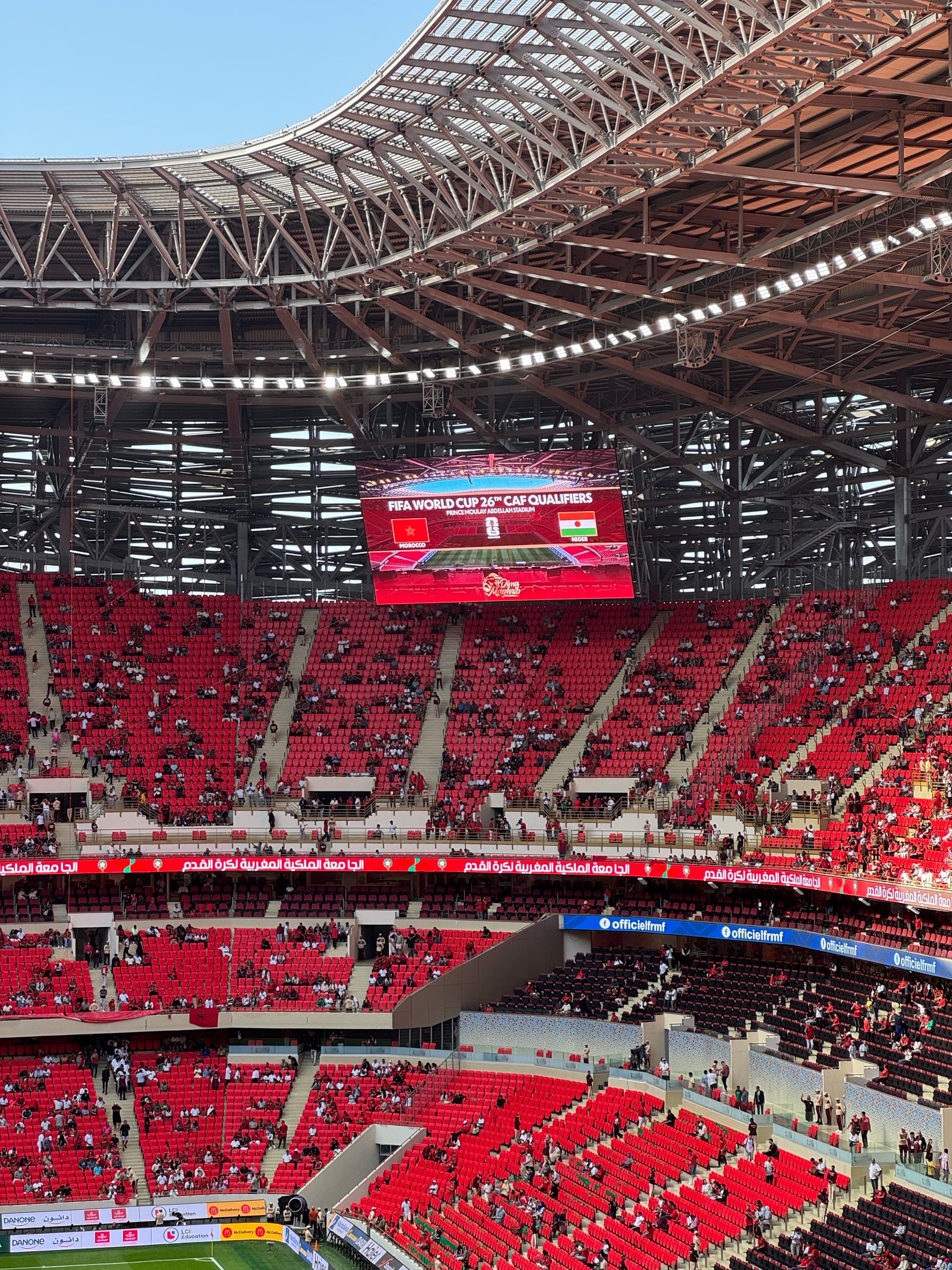 Vista profesional de un estadio durante el Mundial 2026
