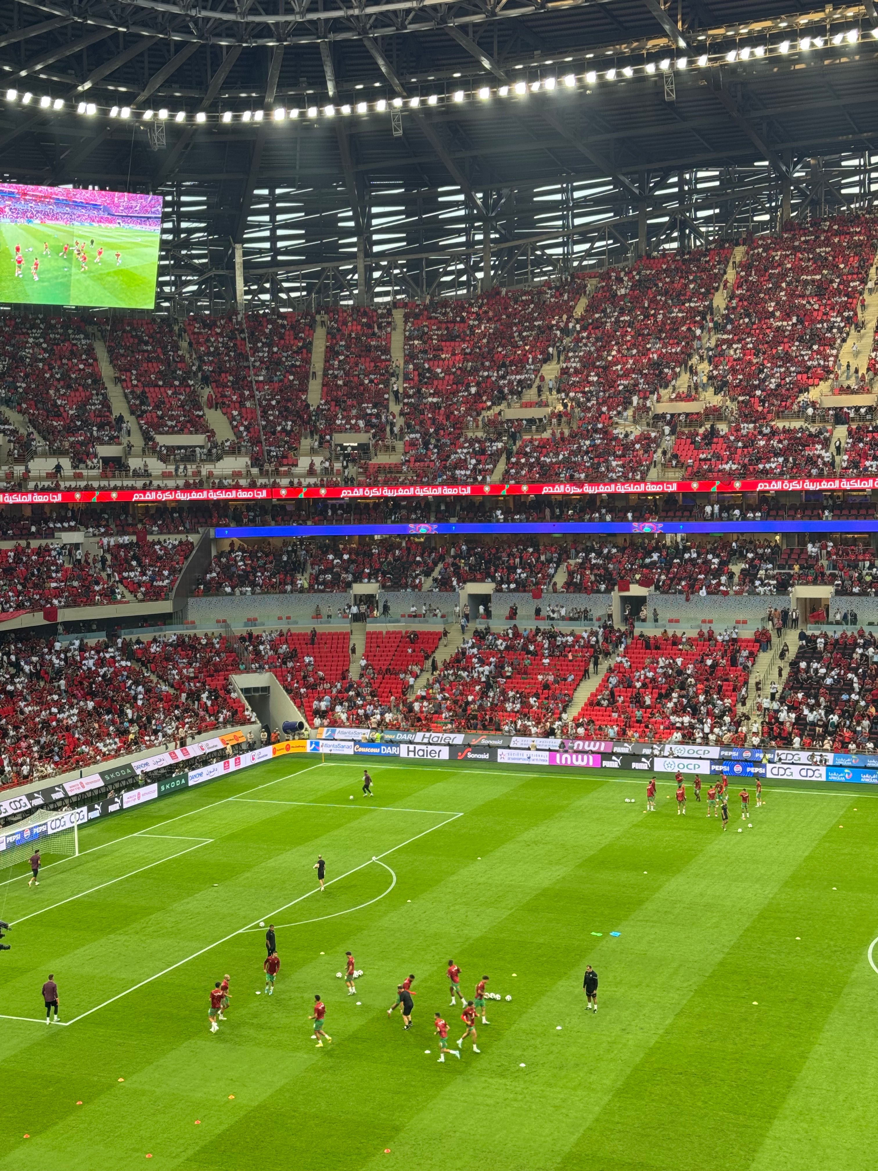 Vibrant Soccer Match at Modern Stadium