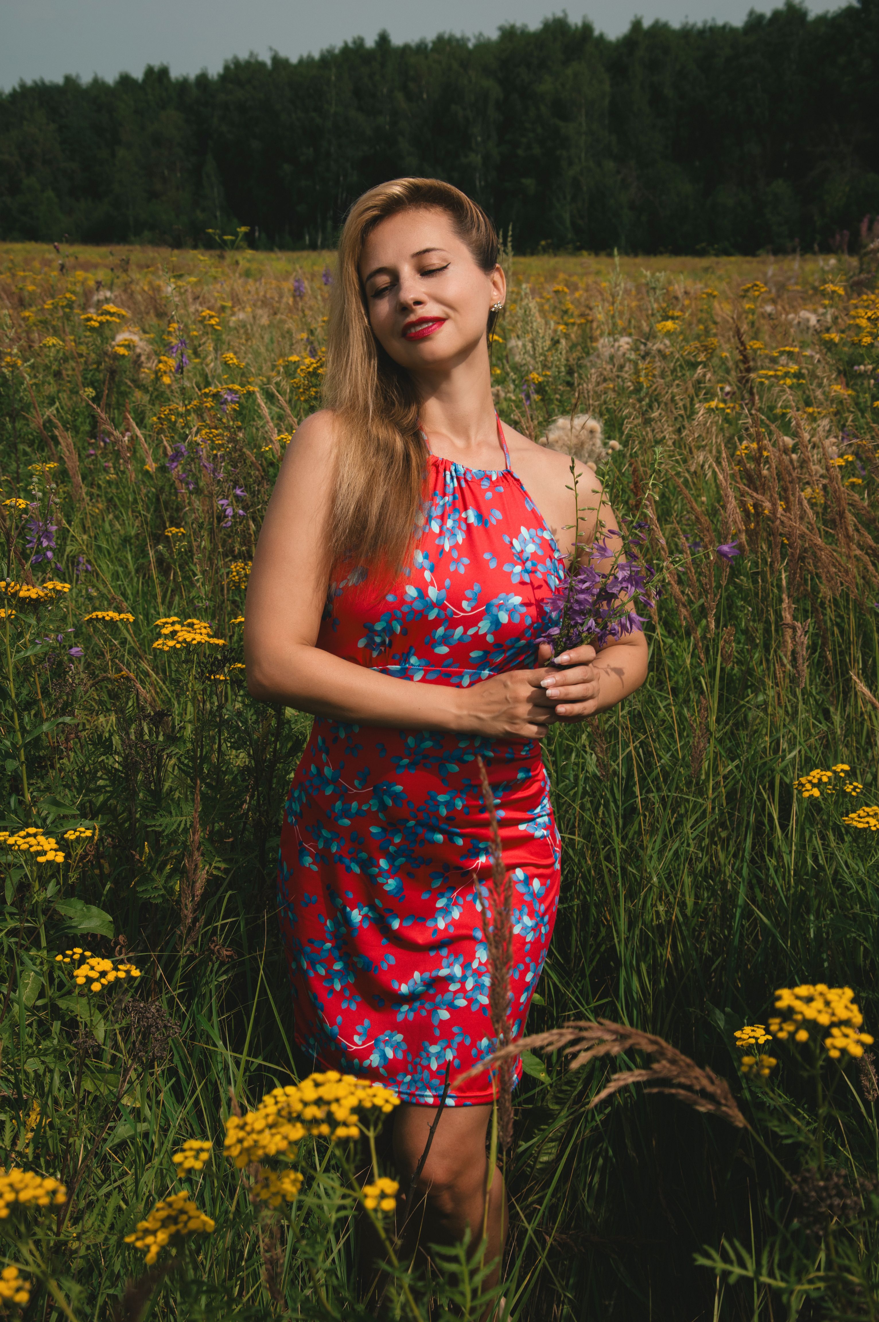 Vestido Floral Vermelho