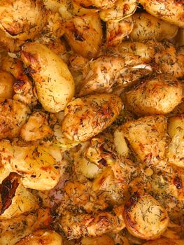 Gratin poulet alfredo
