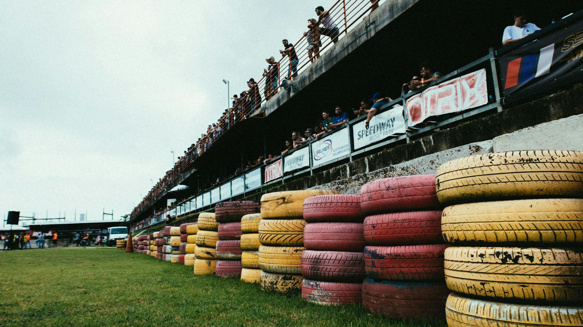 People in a  RaceTrack