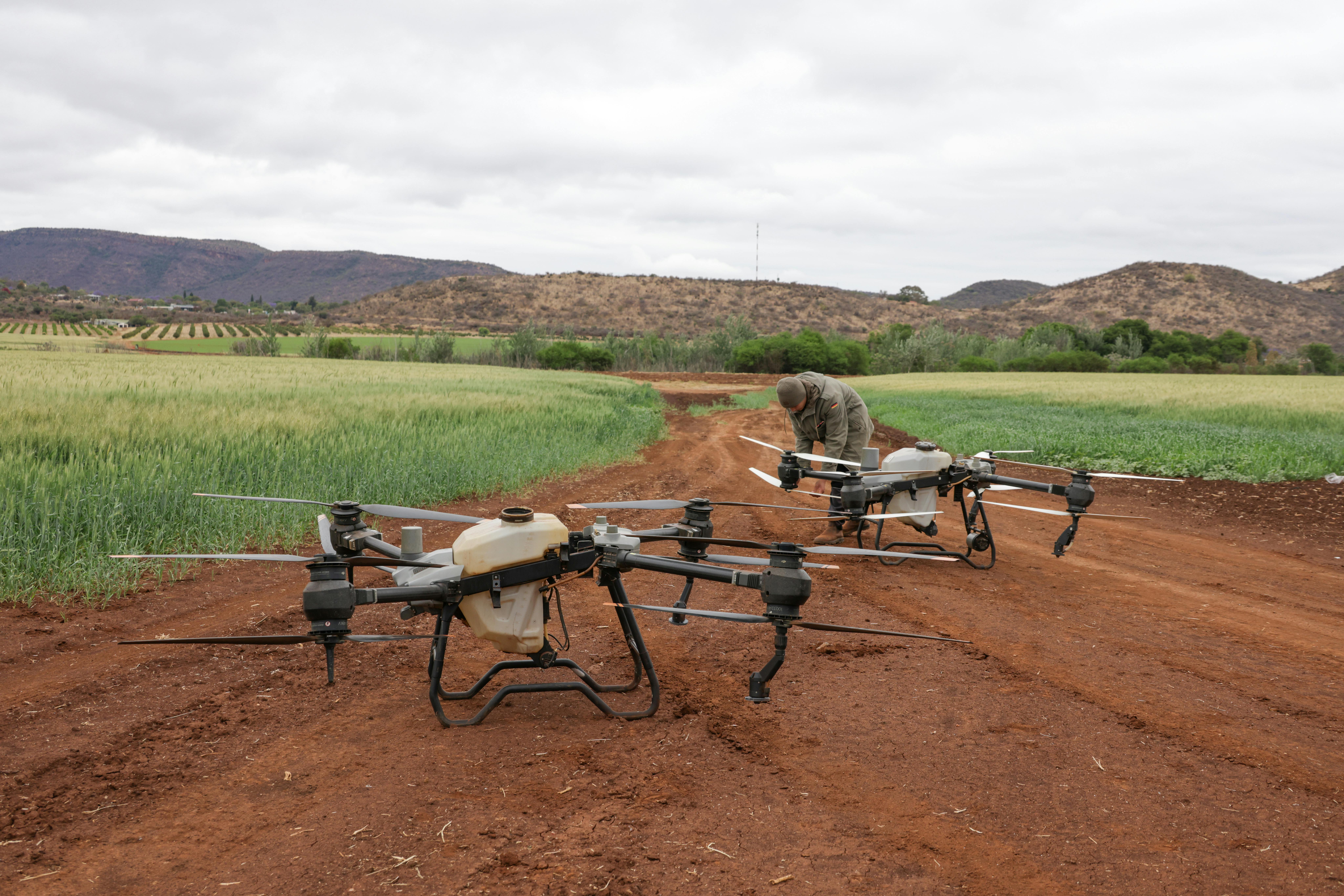 Aerial Drones in Agricultural Field for Crop Monitoring