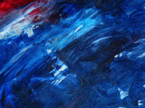 Free Blue Abstract Painting Stock Photo