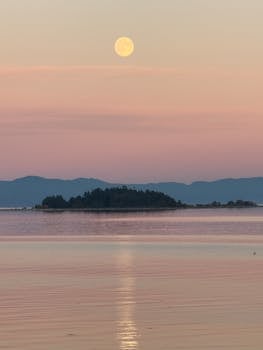 收获超级月亮的美景