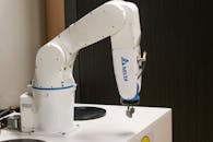 Industrial Robotic Arm in Automated Setup