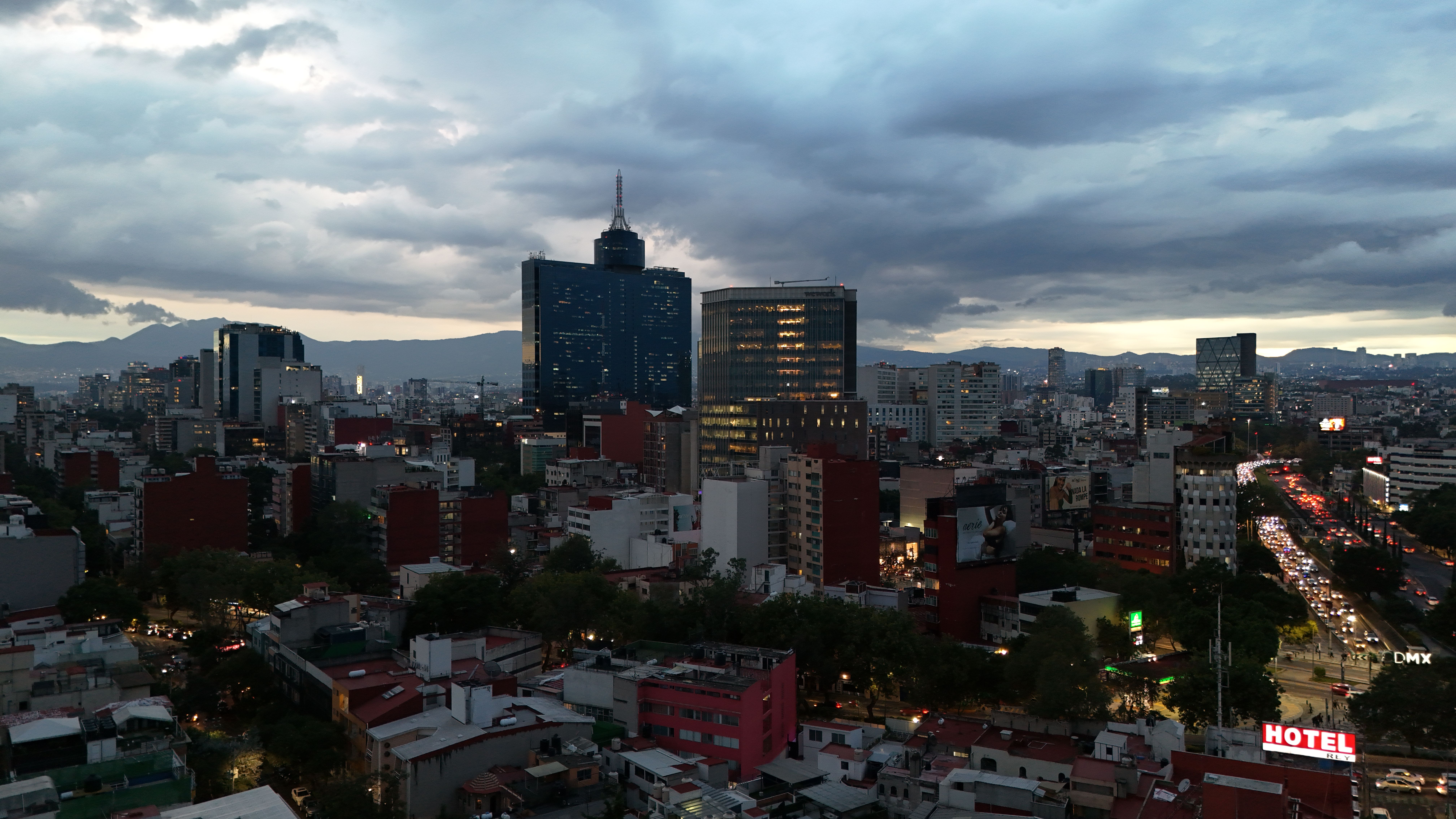Sunset Skyline View of Mexico City · Free Stock Photo