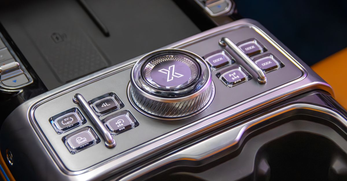 Integrated Console Modern Car Console with Advanced Controls · Free Stock Photo