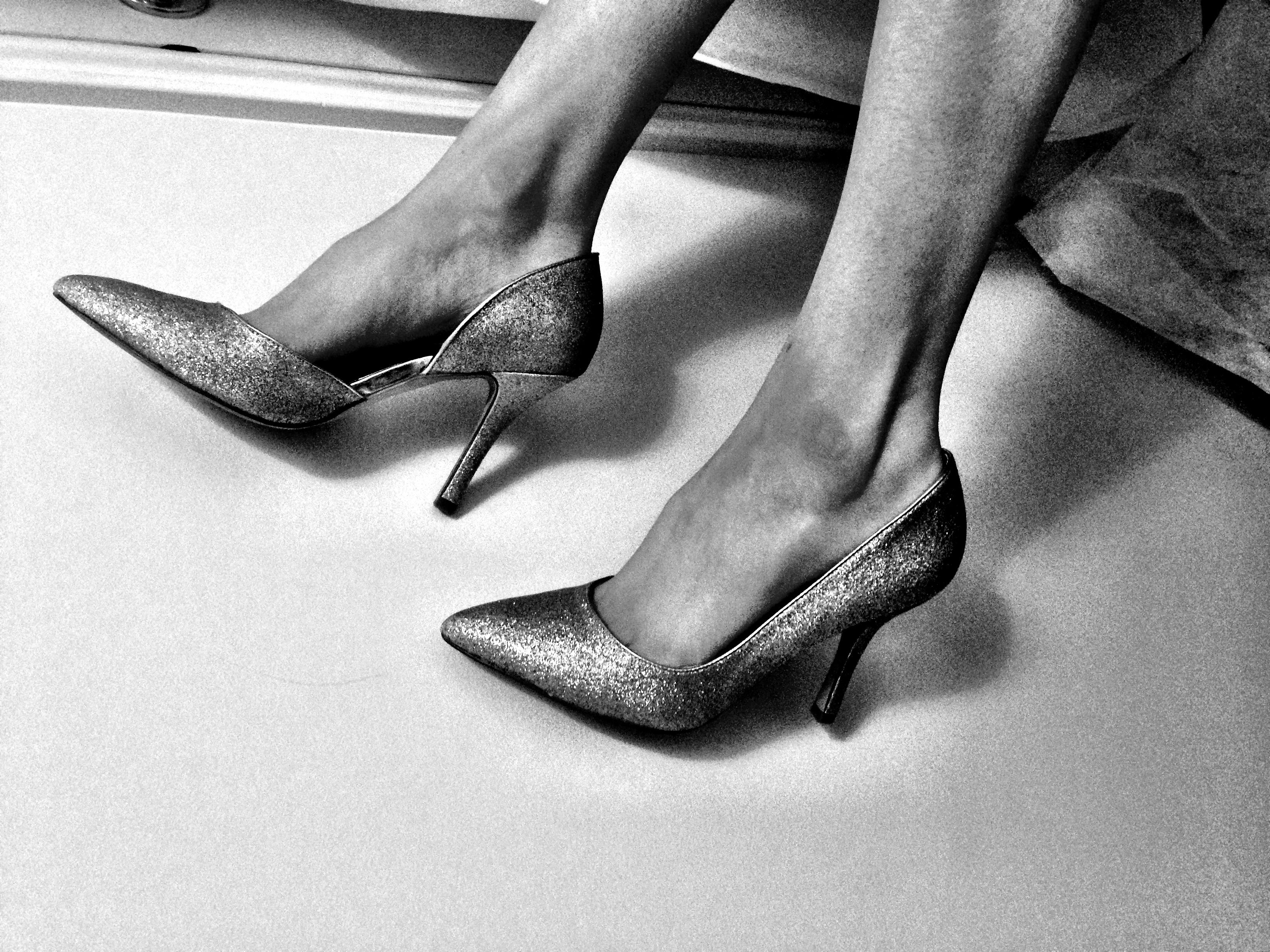 Grayscale Photography of Woman Wearing Heels · Free Stock Photo