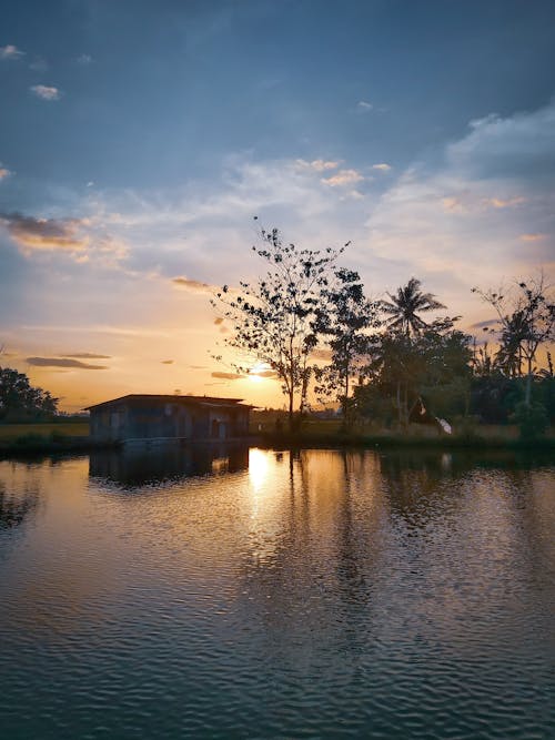 Gelombang Laut Selama Golden Hour