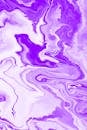 Abstract Purple and White Marble Texture Art