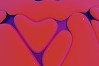 Vibrant Abstract Heart Pattern in 3D Art