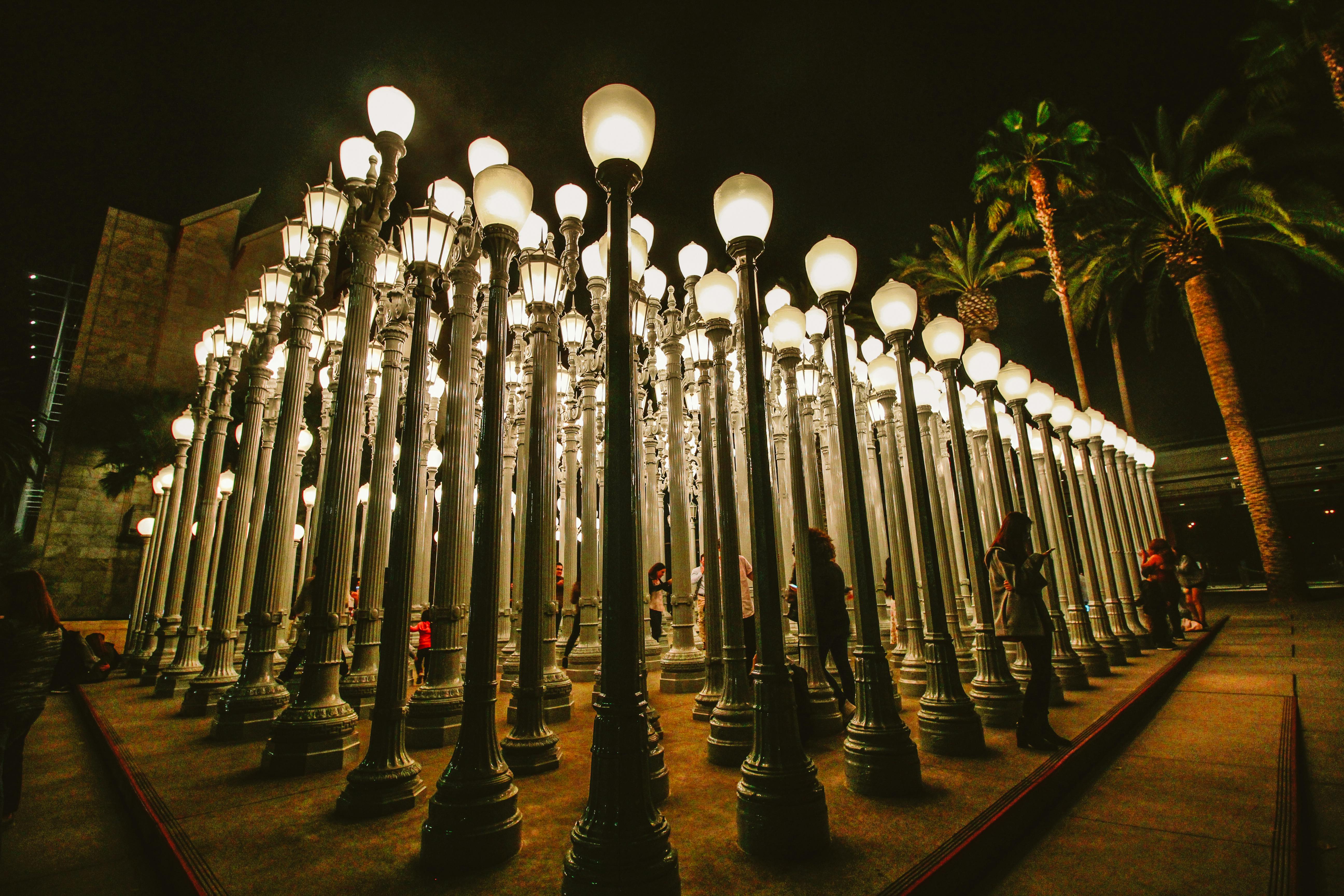 Free stock photo of lamp post, lights