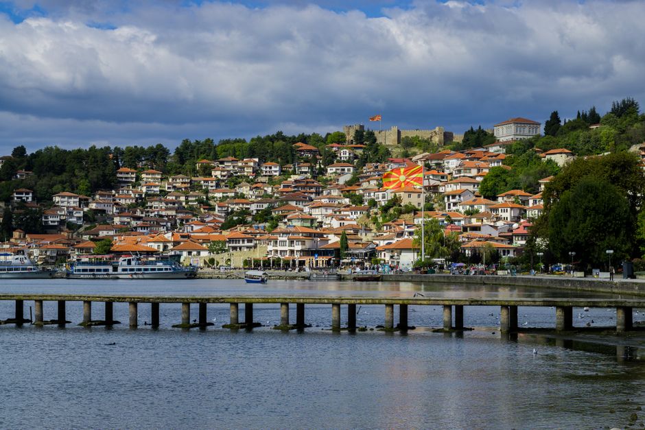 Handcrafted filigree jewelry in Ohrid's Old Bazaar, North Macedonia