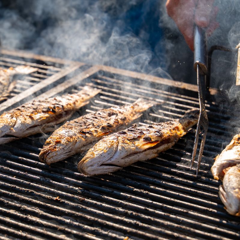 Levantine Grilled Fish Shawarma with Tahini