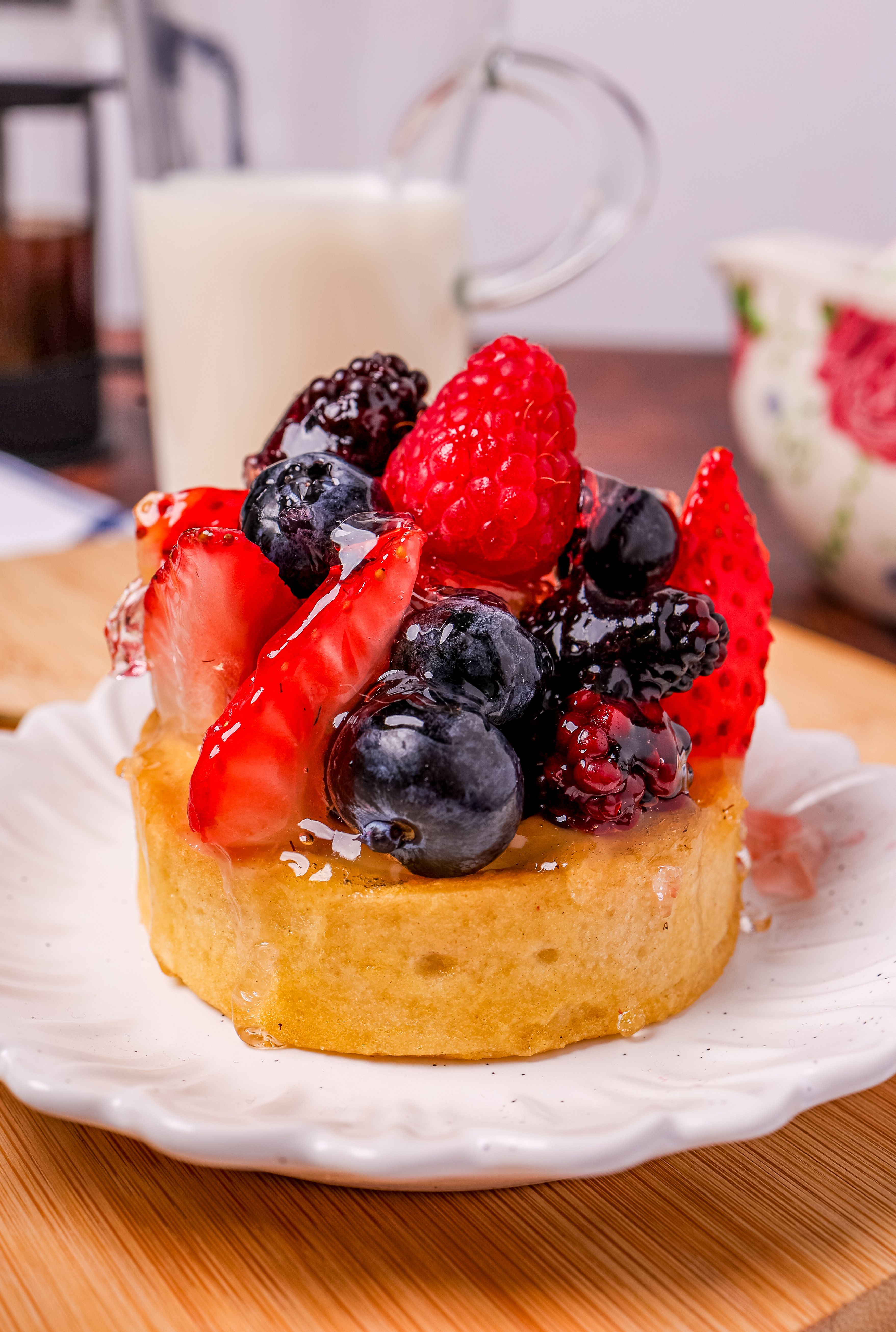 Fresh mixed berry tart