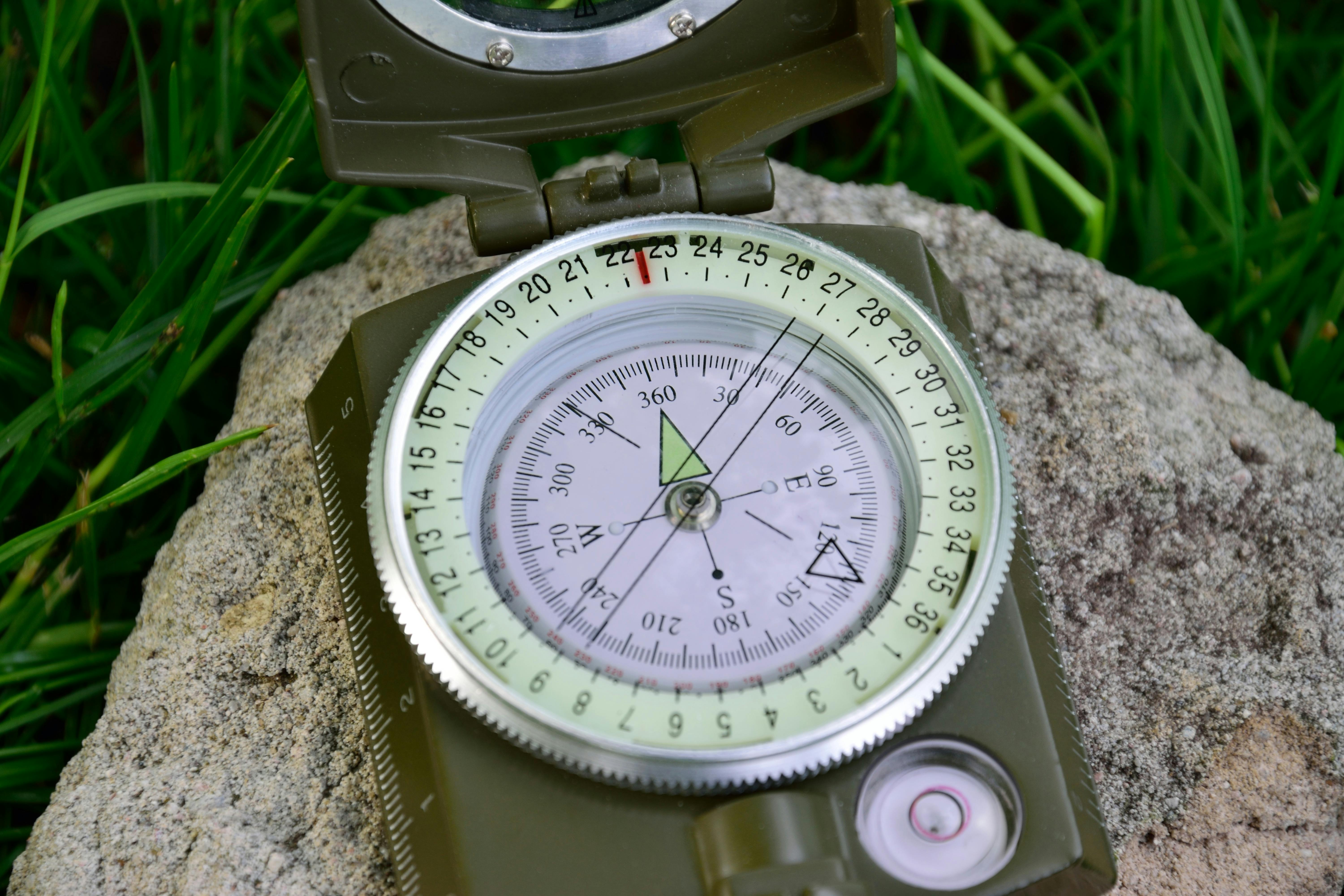 Free stock photo of compass, direction, hike