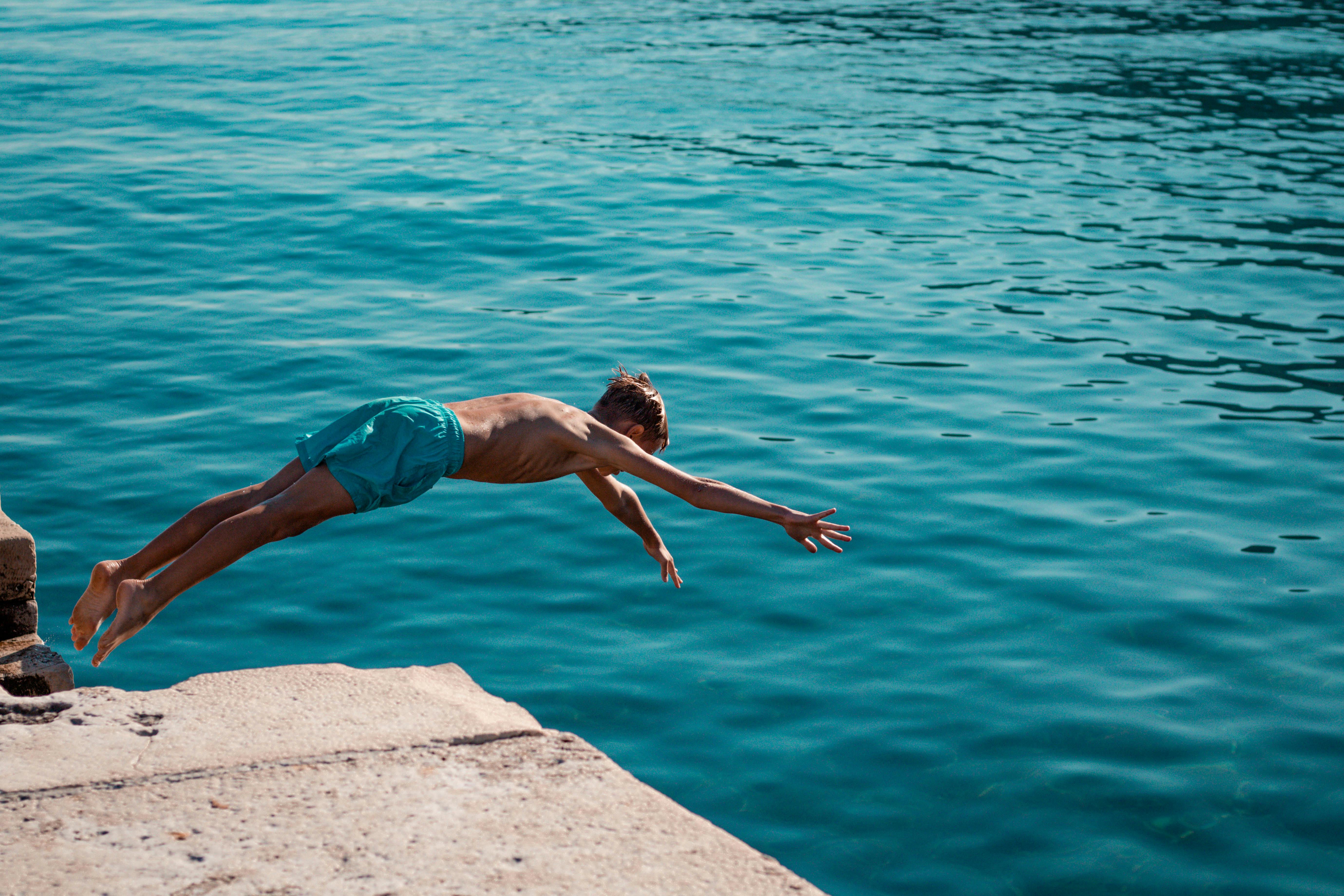 亚得里亚海，一片蔚蓝的海域，免费库存亚得里亚海