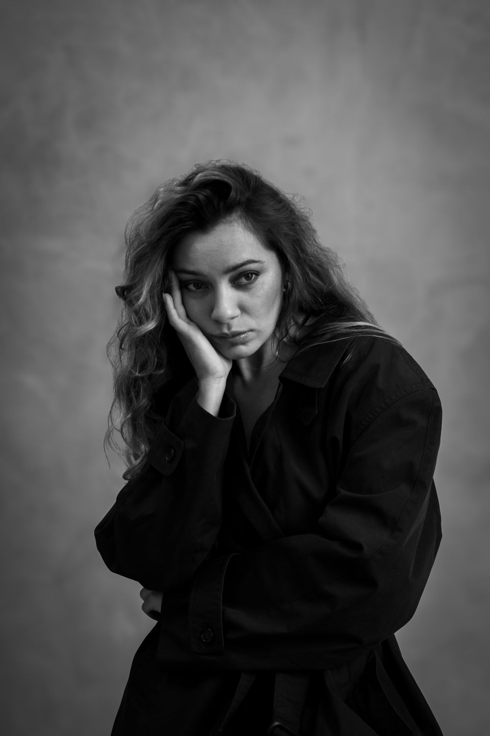 Portrait artistique noir et blanc