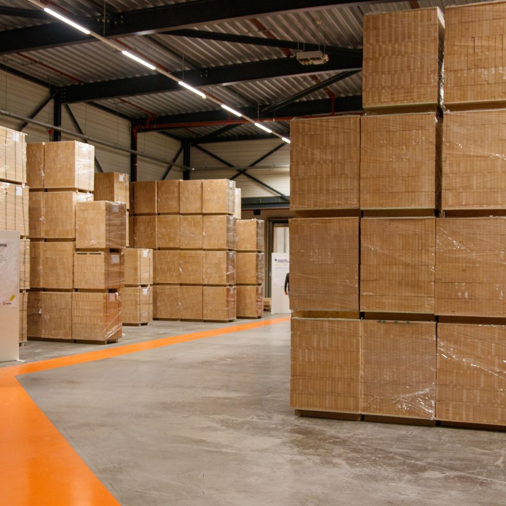Moniaive — belongings being loaded for transport to storage