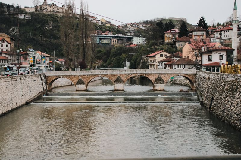 Gradilište mosta u Sarajevu