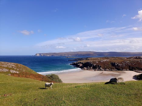 苏格兰北海岸是一个风景优美的地方，有许多美丽的景点和活动