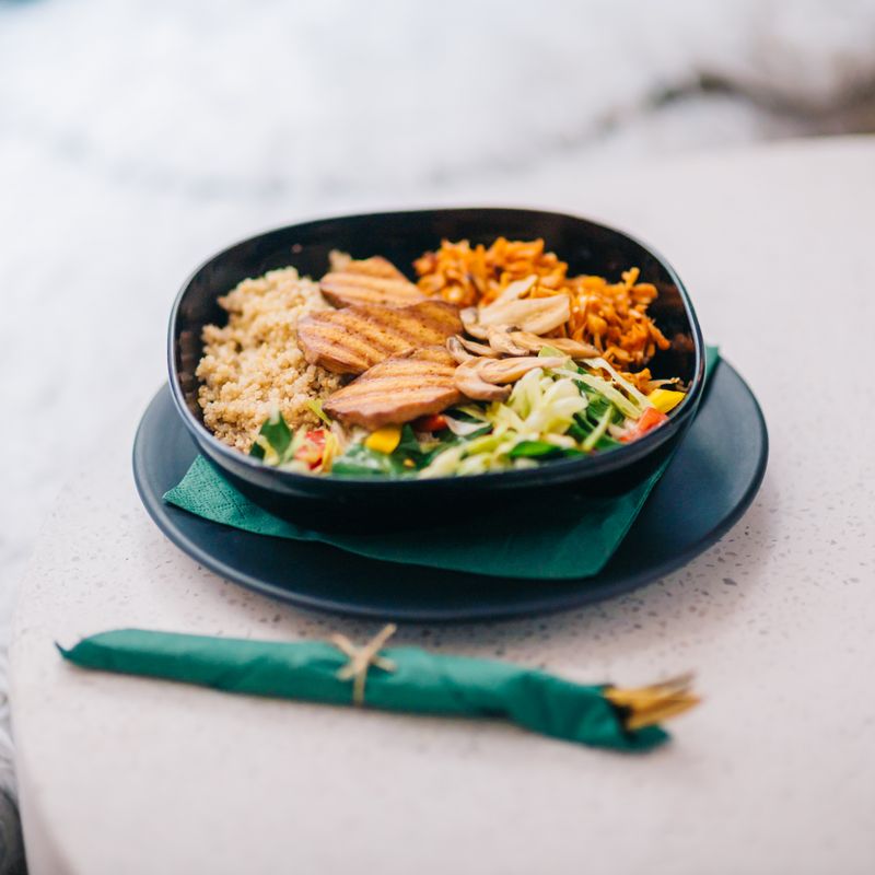 Teriyaki Chicken Quinoa Bowls