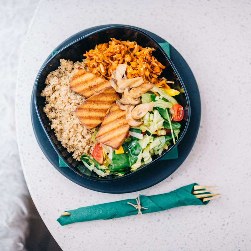 Mushroom Spinach Quinoa Bake