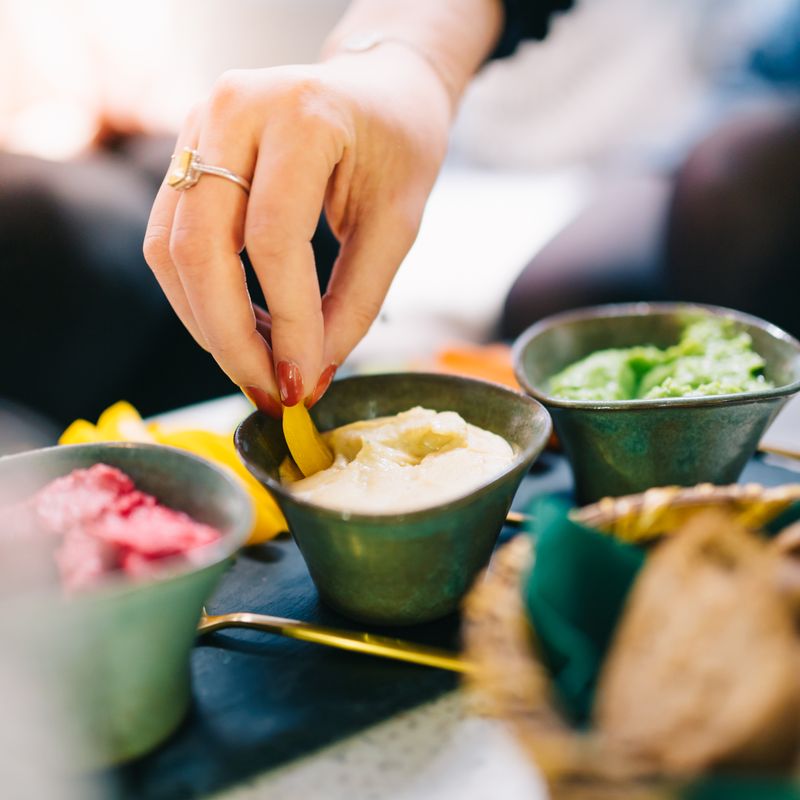 Roasted Yuca and Cilantro Dip