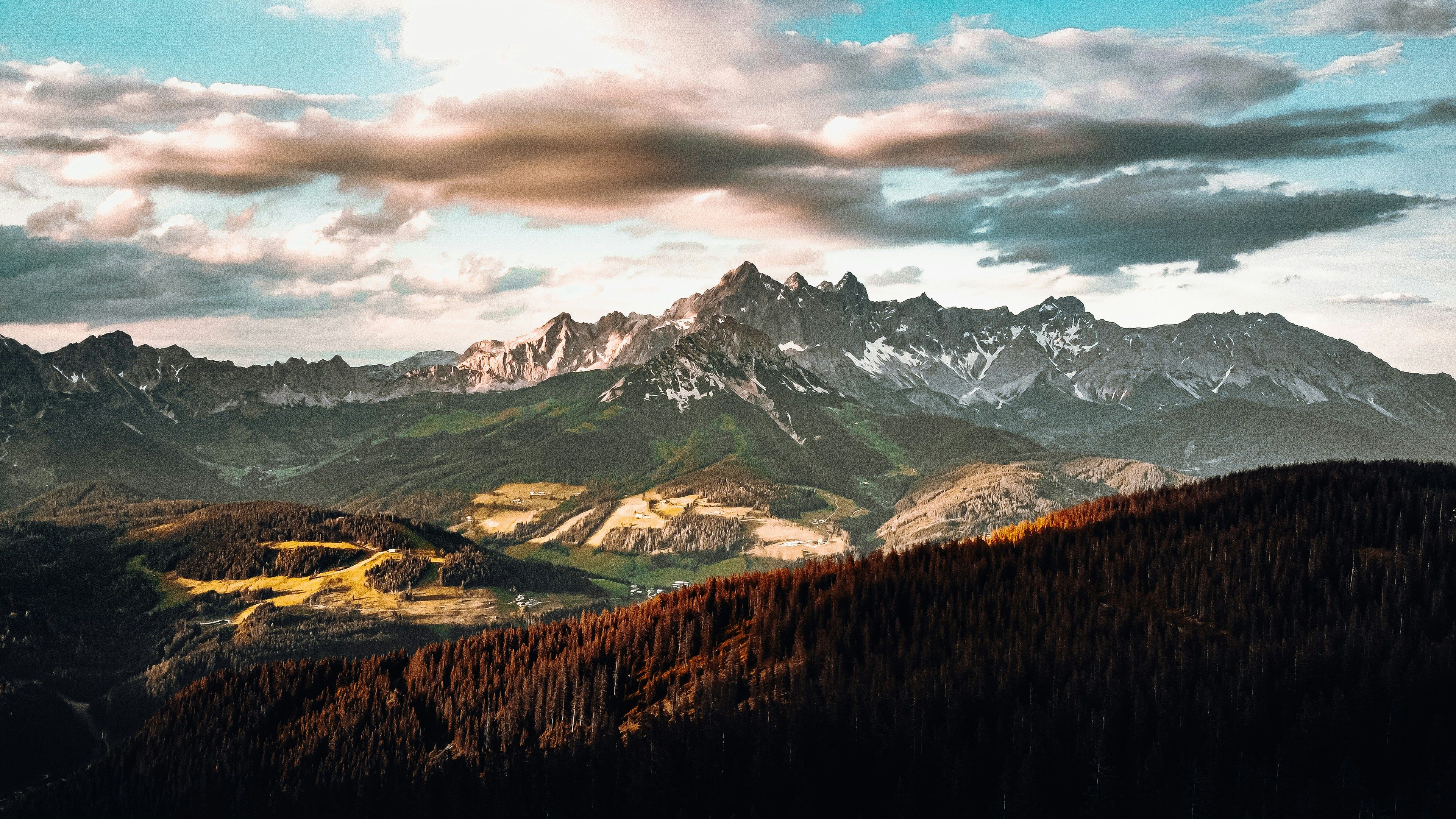 Majestic Alpine Mountain Landscape at Sunrise · Free Stock Photo