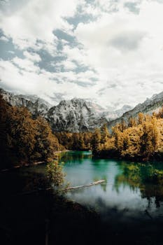 奥地利秋天的风景是一幅美丽的画卷