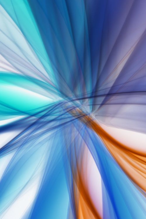 Free Colorful abstract image with fluid light streaks creating a dynamic, modern effect. Stock Photo