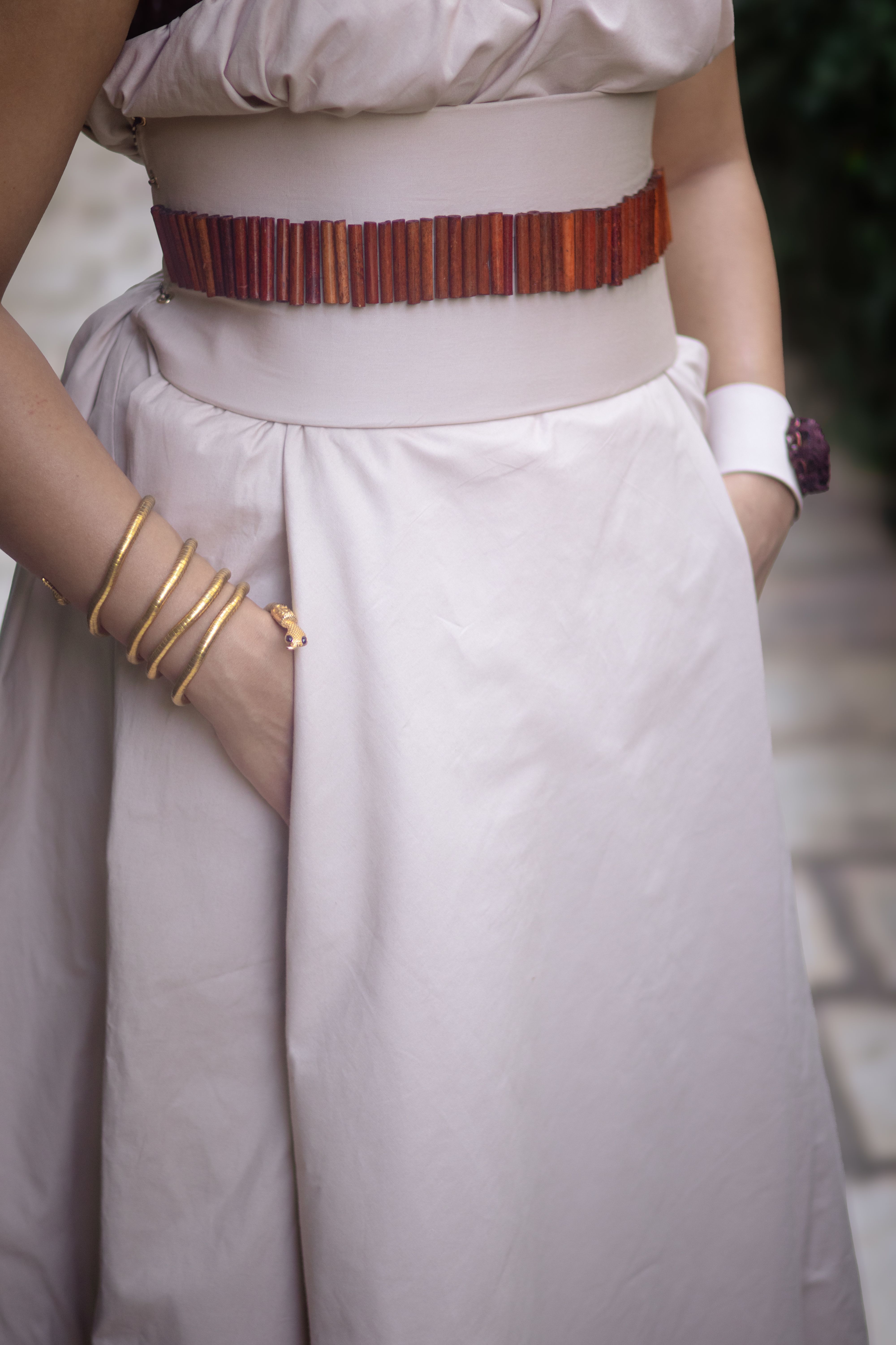 Elegant Fashion Dress with Accessories Outdoors  Free Stock Photo