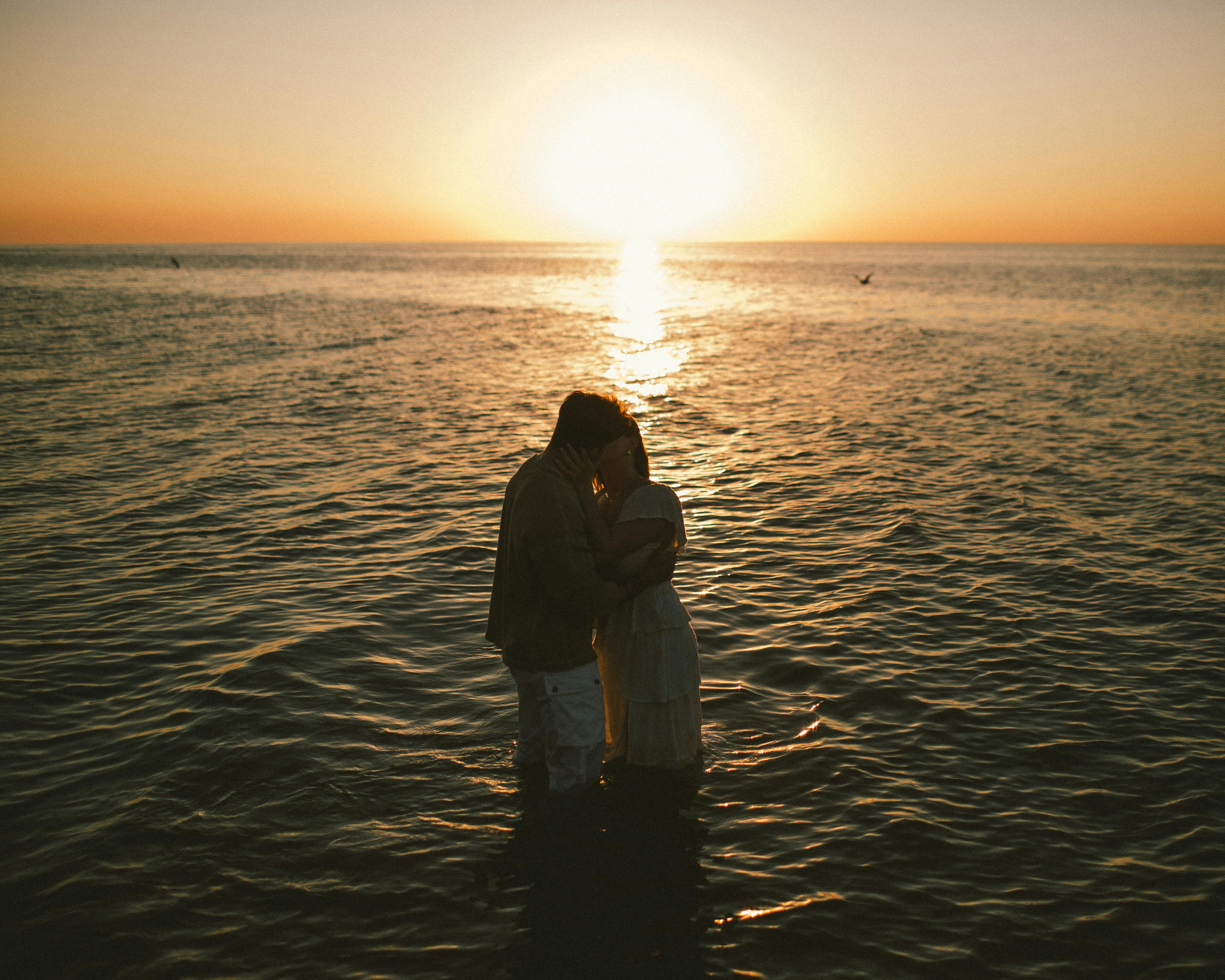 海滩上的模糊照片，免费库存