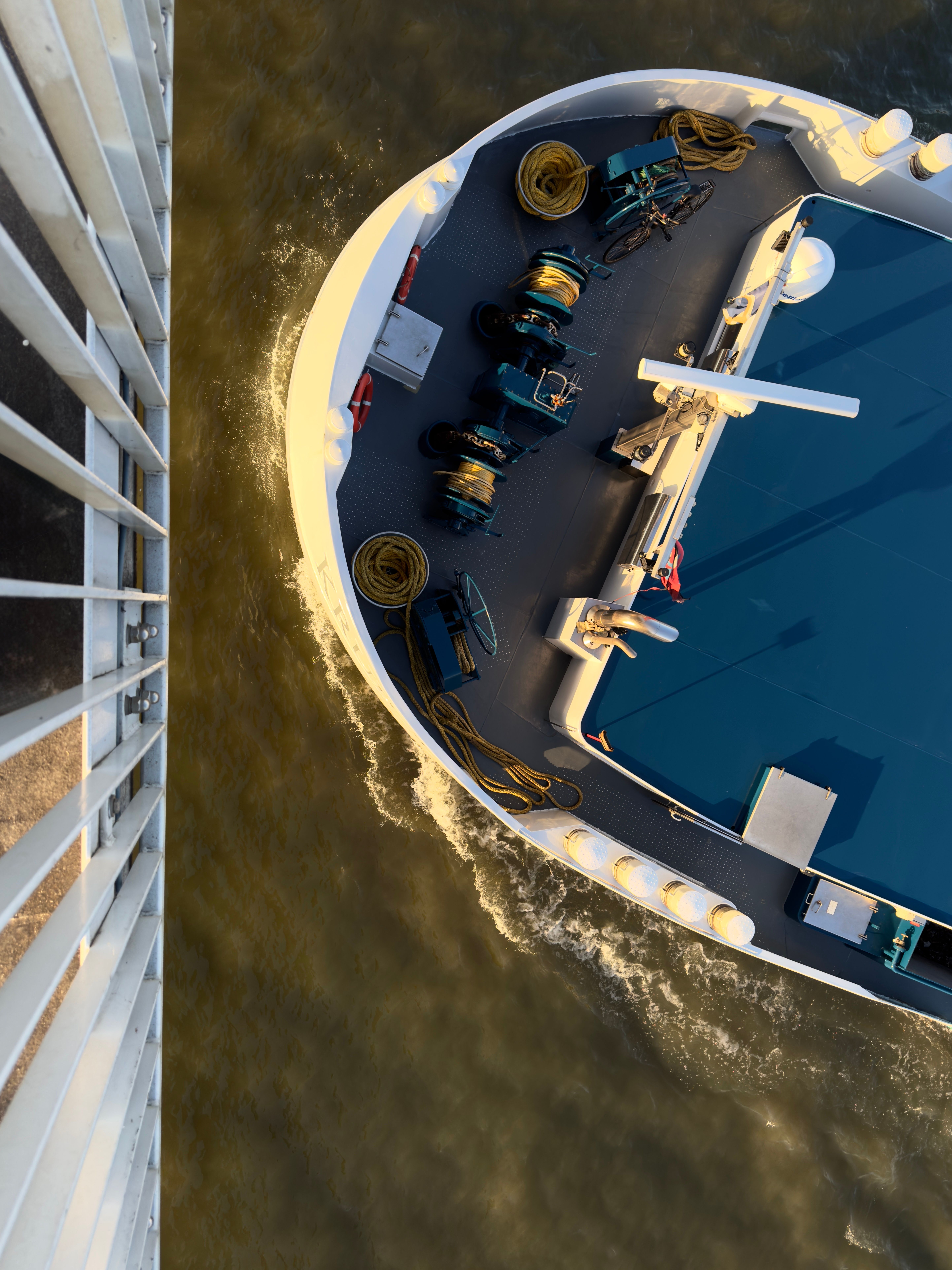 Aerial View of Boat on River in Geel, Belgium · Free Stock Photo