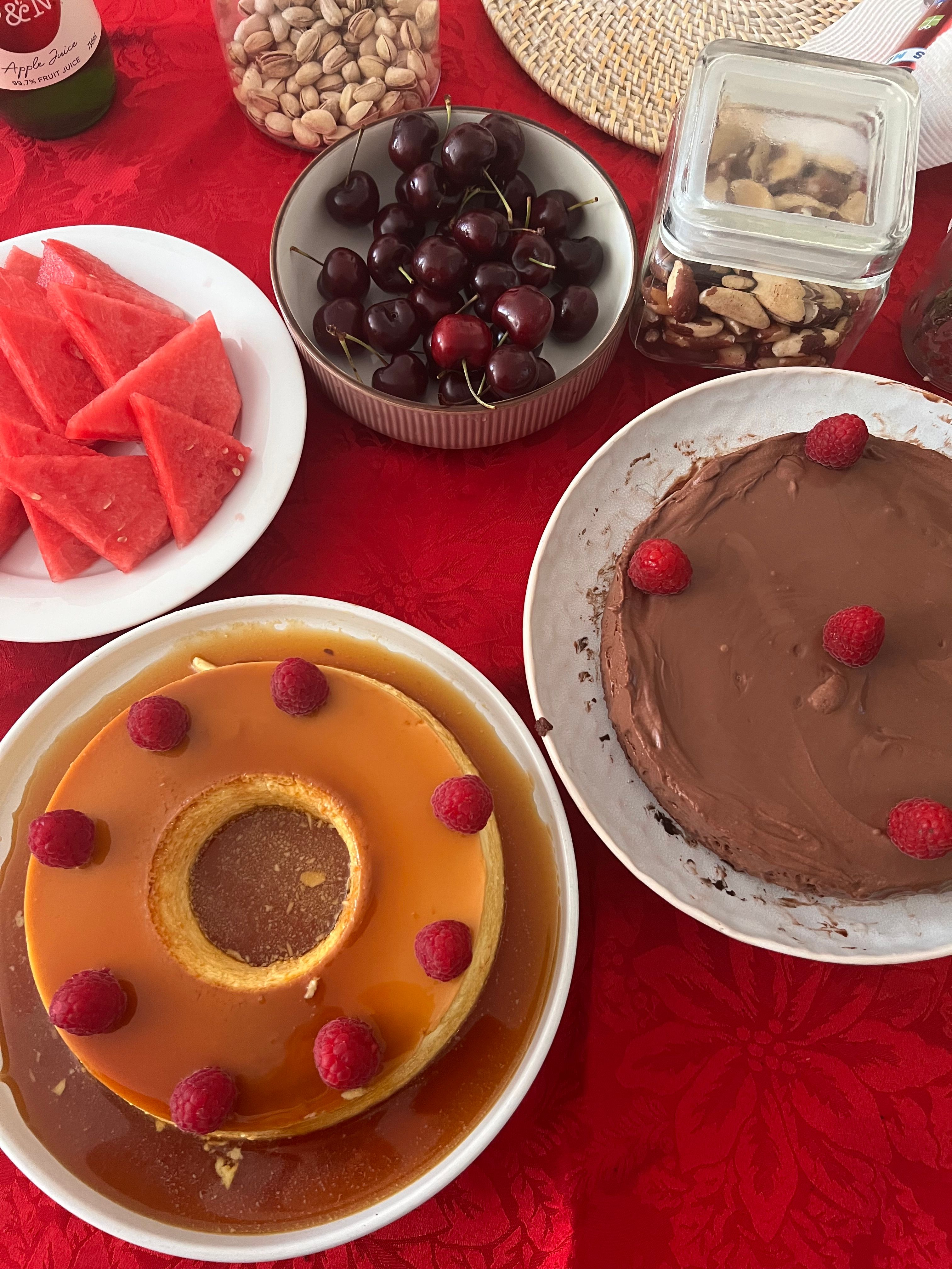 chocolate flan cake
