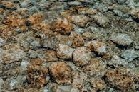 Clear Water Over Rock Formation