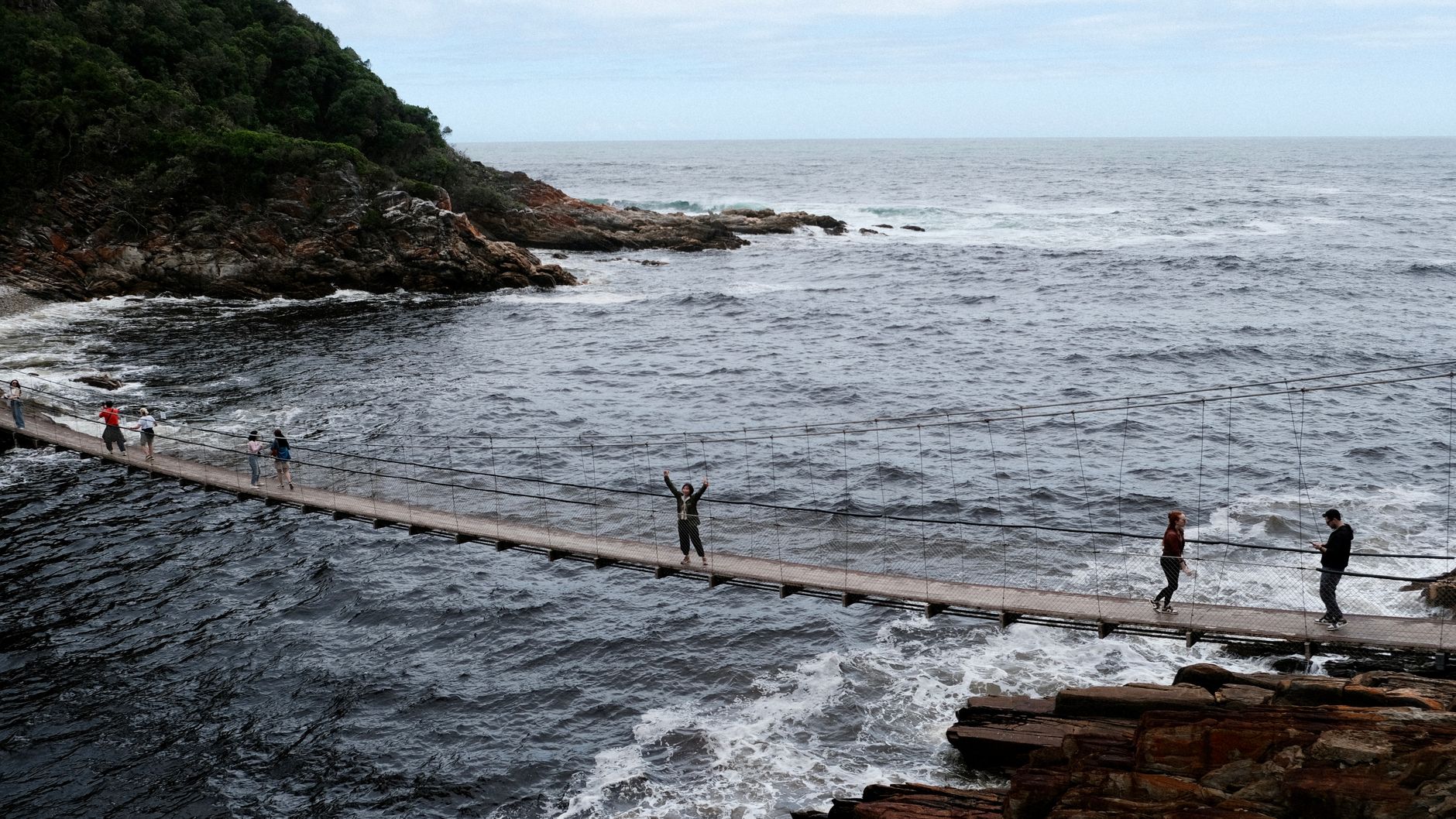 tsitsikamma south africa suspension bridge gorge storms river national park forest
