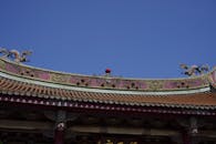 Intricate Traditional Taiwanese Temple Roof