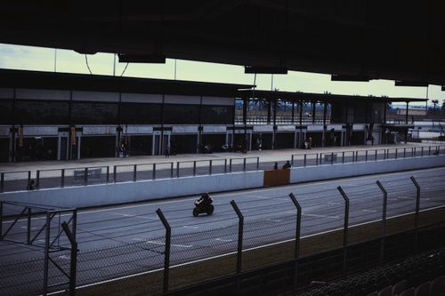 Free A thrilling motorcycle race on a track in Sepang, Malaysia. Perfect for motorsport enthusiasts. Stock Photo
