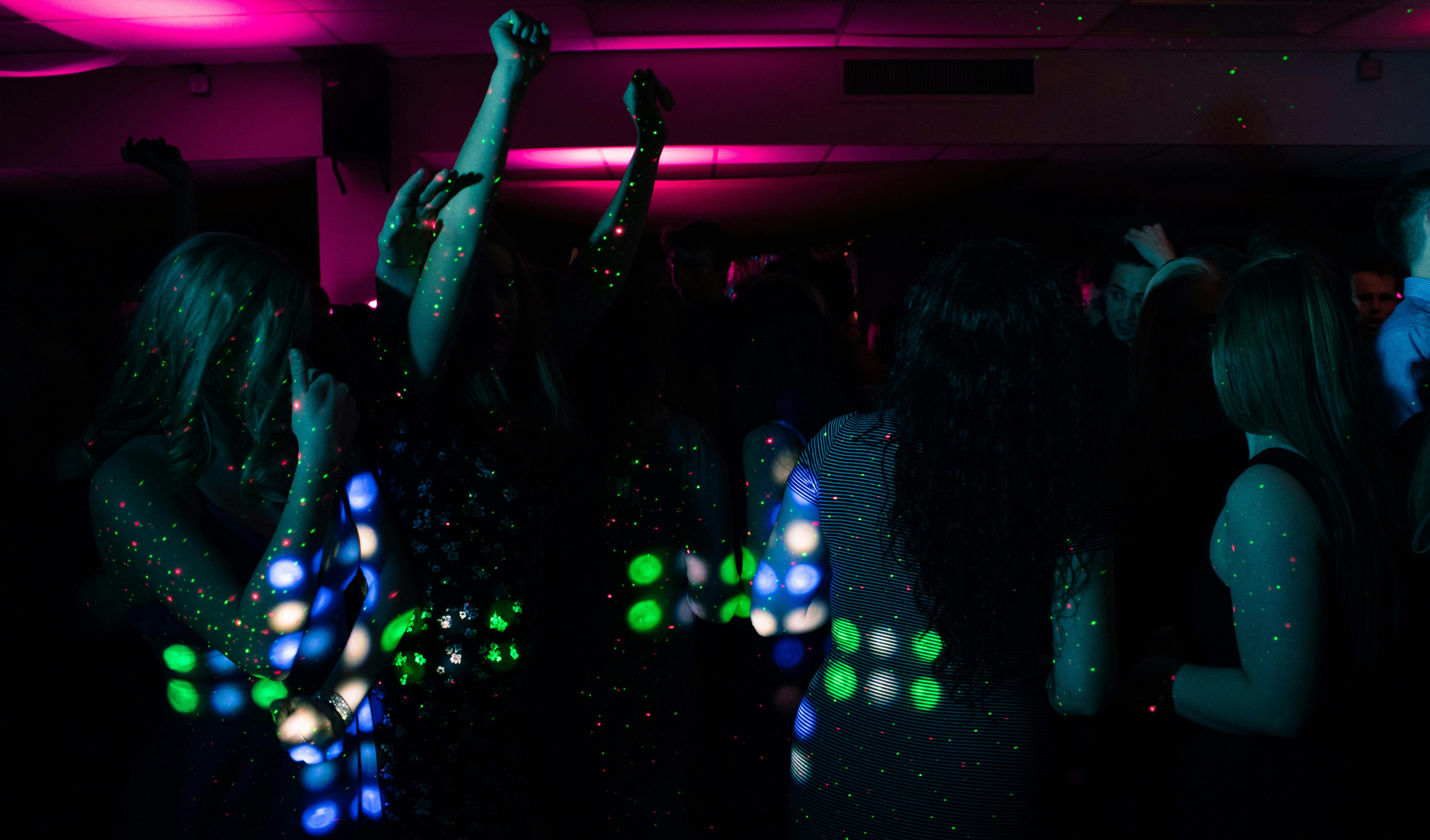 Dance Party, disco, share, glow, new years, music, fun, lights, sparkle,  club, HD wallpaper