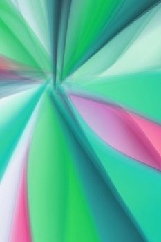 Dynamic abstract art featuring vivid greens and pinks in soft gradients.