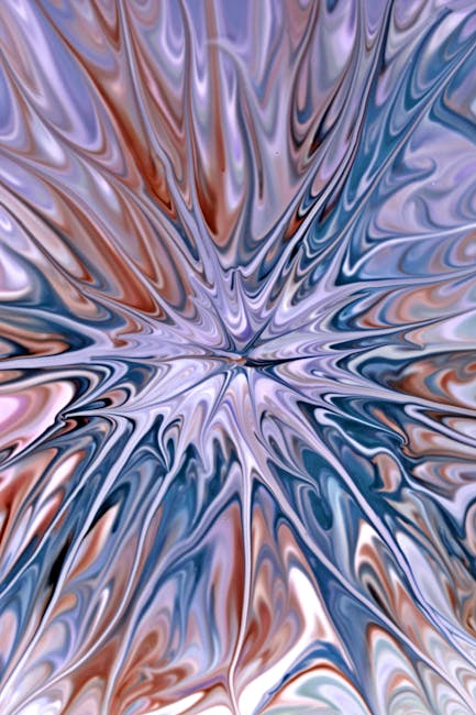 Colorful abstract swirl art with blue and purple hues creating a mesmerizing effect.
