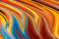 Vibrant Abstract Swirling Color Patterns