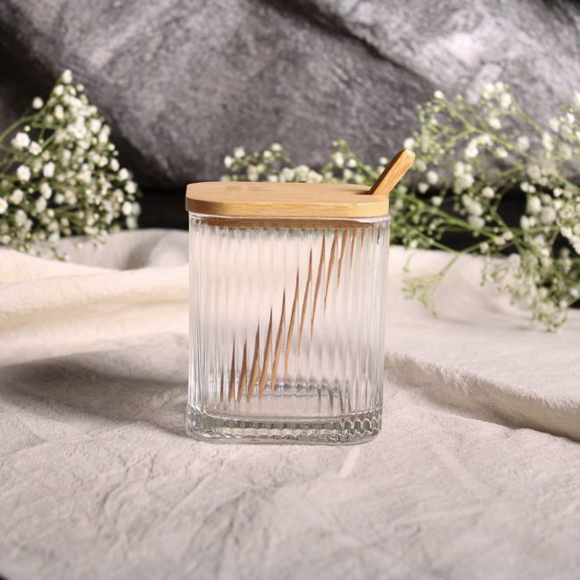Glass Storage Jar with Bamboo Lid