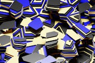 Geometric Abstract Layers in Vibrant Colors