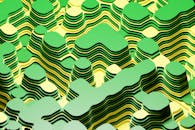 Vibrant Abstract Layered Topographical Design